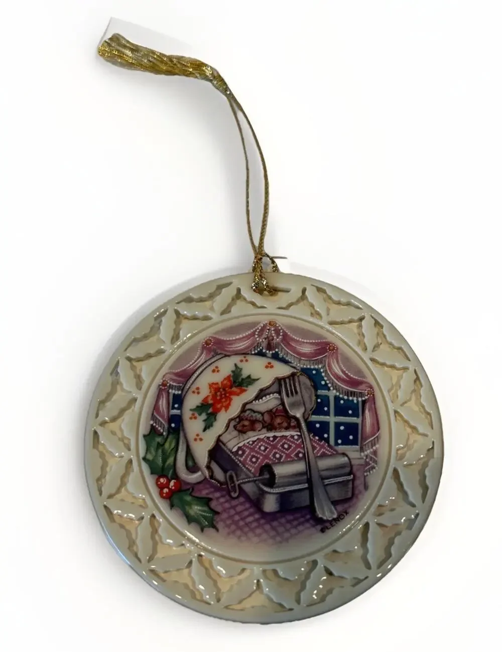 Lenox Night Before Christmas Not Even A Mouse Ornament